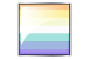 Genderfaun性别流动者旗帜广场图标