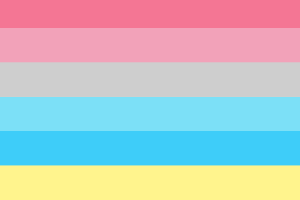 性别流动的旗帜