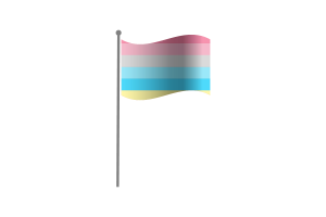 挥舞着性别流动的旗帜