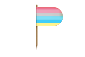 性别流动标志桌旗