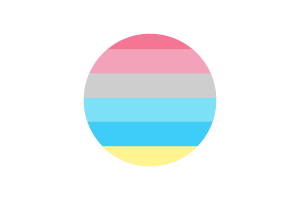 性别流动标志旗帜矢量免费下载