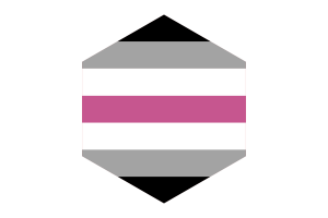 天秤座旗帜六边形形状