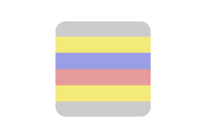 Pivotgender性别群体旗帜方形圆形