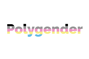 Polygender性别群体旗帜文字艺术