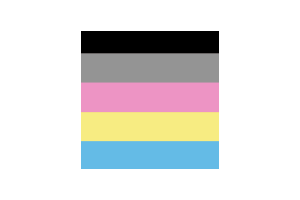 Polygender性别群体旗帜剪贴画