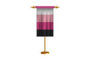 跨性女群体礼仪旗帜矢量免费