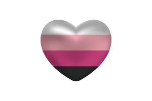 跨性女群体旗帜心形