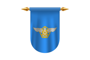 韩国空军旗帜徽章矢量图像