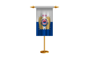 韩国陆军礼仪旗帜矢量免费