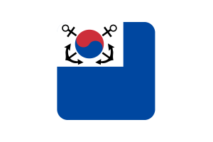韩国海军旗帜方形圆形