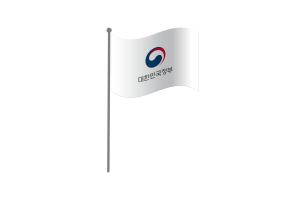 挥舞着大韩民国政府旗帜