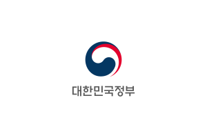 大韩民国政府旗帜圆角矩形矢量插图