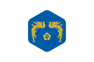 韩国总统国旗圆形六边形