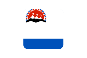 堪察加边疆区旗帜方形圆形
