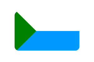 哈巴罗夫斯克边疆区旗圆形矩形矢量插图