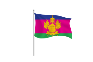 克拉斯诺达尔边疆区旗帜剪贴画