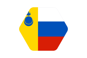 阿金布里亚特自治区旗帜插图六边形圆形