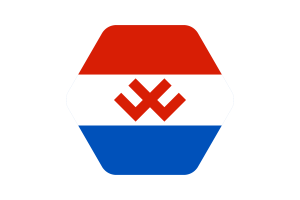 佩尔米亚基亚旗插图六边形圆形
