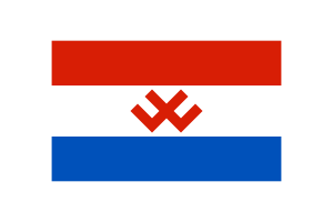 佩尔米亚基亚国旗矢量插图