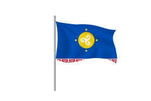 乌斯季奥尔达布里亚特自治区旗帜剪贴画