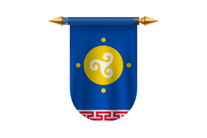 乌斯季奥尔达布里亚特自治区旗帜标志矢量图像