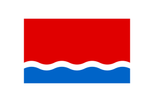 阿穆尔州国旗矢量插图