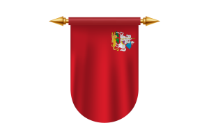 莫斯科州国旗标志矢量图像