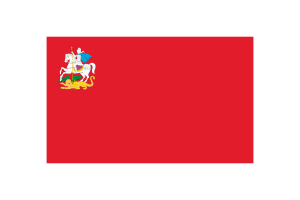 莫斯科州旗矢量插图