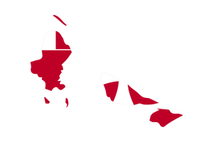 瓦利斯和富图纳群岛地图与国旗