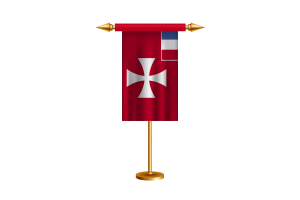 瓦利斯和富图纳群岛仪式旗帜矢量免费