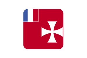 瓦利斯和富图纳群岛旗帜方形圆形