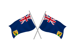 特克斯和凯科斯群岛挥舞友谊旗帜