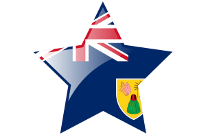 特克斯和凯科斯群岛国旗星图标
