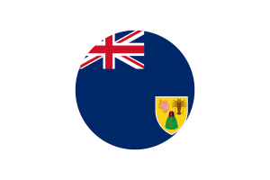 特克斯和凯科斯群岛旗帜矢量免费下载