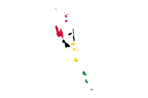 瓦努阿图地图与国旗