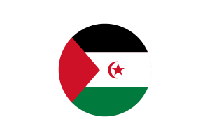 西撒哈拉旗帜矢量免费下载