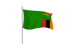 赞比亚国旗剪贴画
