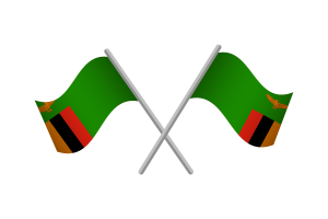 赞比亚国旗矢量免费