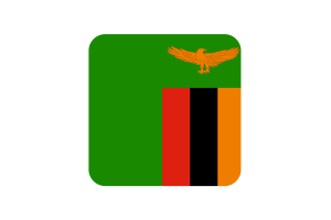 赞比亚国旗方形圆形