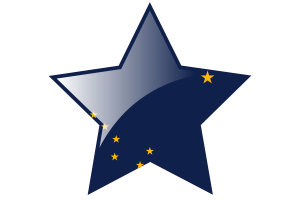 阿拉斯加国旗星图标