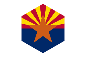 亚利桑那州国旗六边形