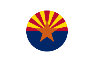 亚利桑那州旗帜矢量免费下载