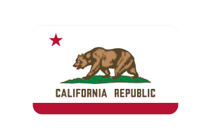 加州国旗三角形圆形
