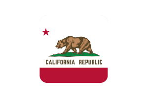 加州国旗方形圆形
