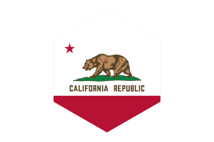 加州国旗六边形
