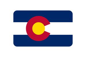 科罗拉多州旗帜三角形圆形