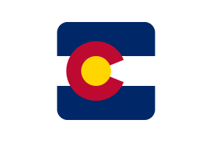 科罗拉多州旗方形圆形