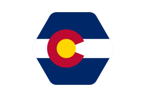 科罗拉多州国旗矢量插图