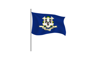 康涅狄格州旗帜剪贴画