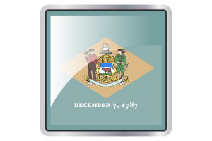 特拉华州旗帜广场图标
